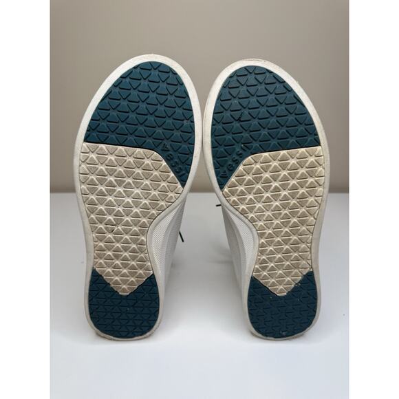 Vessi Weekend Sneaker Mens 12 Marbled White Knit Low Lace Up Athleisure Shoe - Picture 7 of 10